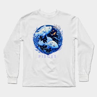 Zodiac sign Pisces T-shirt Long Sleeve T-Shirt